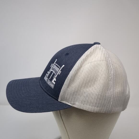 KWS Leasing Snapback Mesh Back Trucker Hat Blue Large Outdoor Richardson - Picture 3 of 10